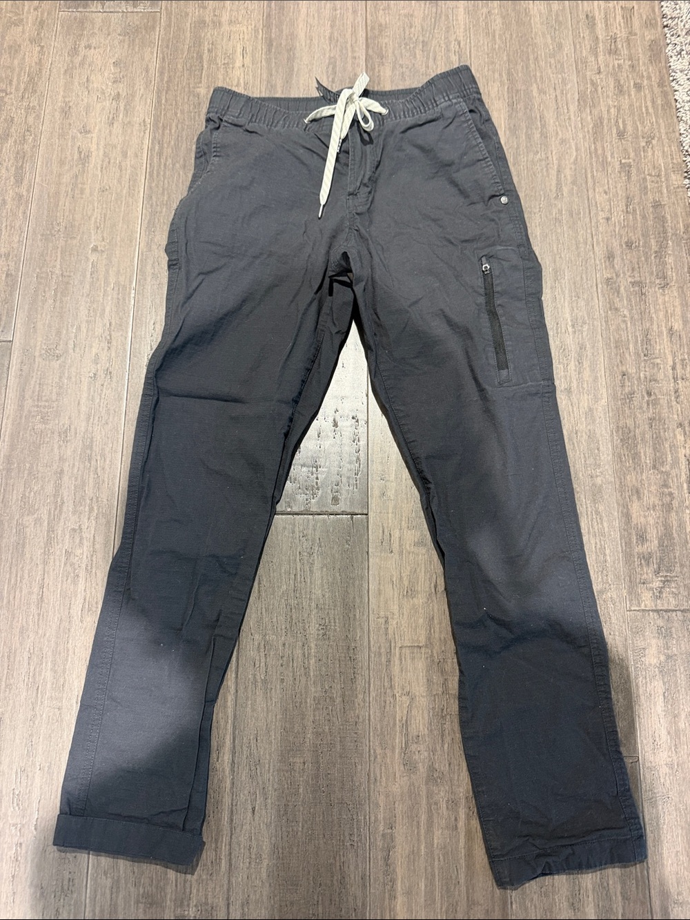 Vuori Ripstop charcoal gray Drawstring Jogger Trousers